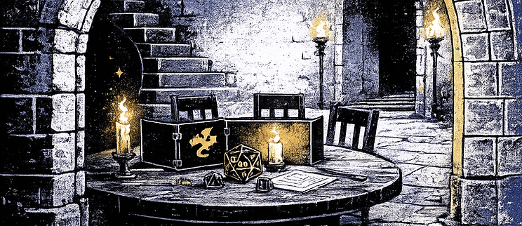 Illustration d'intérieur de donjon